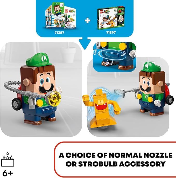 LEGO Super Mario Luigi’s Mansion Lab and Poltergust Expansion Set 71397 Building Kit for Kids Aged 6 and up (179 Pieces)