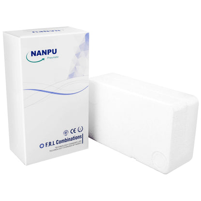 NANPU 3/8" NPT Air Dryer System - 5 Micron Particulate Filter, 0.5 Micron Coalescing Filter & Air Pressure Regulator, Water Trap Separator - Semi-Auto Drain,0-150 psi Gauge, Poly Bowl, Metal Bracket