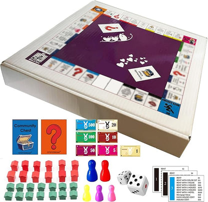 Couple Opoly Board Game for AdultsFun Romantic Board Game with Conversation Cards for Date Night Gifts for Boyfriend Girlfriend Husband Wife 18+