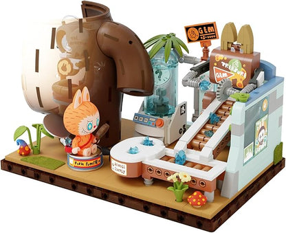 The Monsters Forest Secret Base Series Blocks-Rolling Gems Labubu Building Toy Set Interactive Building Toy for Kids Boys and Girls