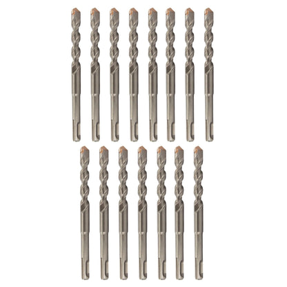 Drill America 1/2" x 6" PRO Series SDS-Plus 4-Cut Tip Hammer Bit Drill Bit (Pack of 15)