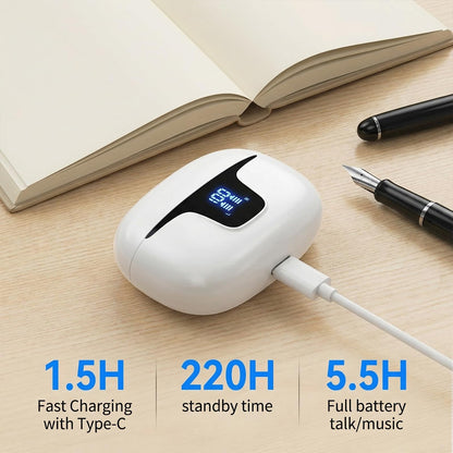 Oziral Real-Time Translation Earbuds: AI Translator with 150+ Languages, Offline Mode & Bluetooth 5.3, Supports Speaker Mode, Touch Control, AI Chat & Hi-Fi Music for Travel & Business Use