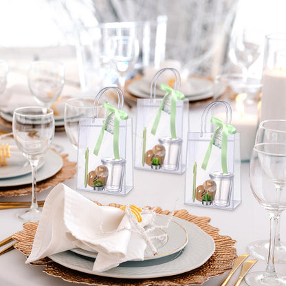 MotiMind 6 Sets Succulent Baby Shower Prizes for Game Players Baby Shower Winners Guest Gifts Green Cactus Candle Tumbler Coaster Pen Gift Bag Wedding Bridal Game Prizes Party Favors
