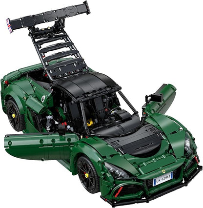 CaDA C61511W 1:8 Lotus Exige Cup 430 Building Block Set Officially Licensed Super Sports Car Model with MOC Collaboration 3730PCS Collectible Racing Car Kit for Adults Enthusiasts