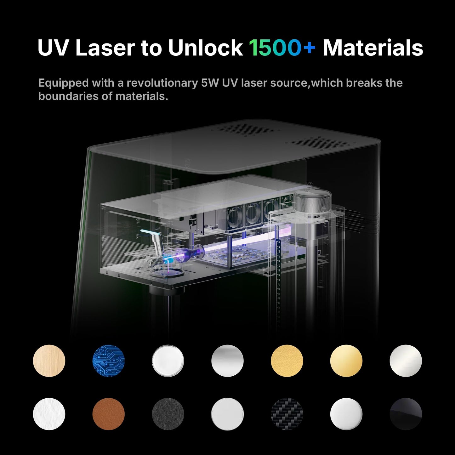 ComMarker X 6W UV Engraving Machine, 3D Internal Engraving, Auto-Focus with LiDAR Ranging System, 10,000mm/s Engraving System, On-Site & Small-Batch Ready Engraving Machine