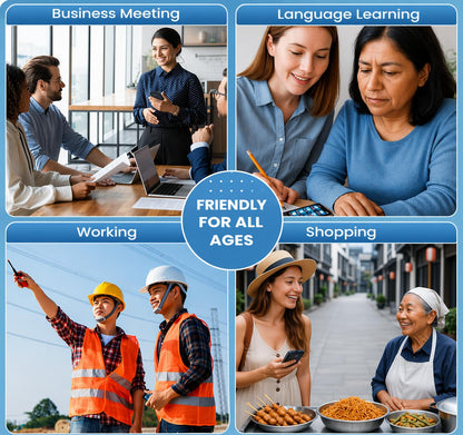 AI Language Translator Device, Voice-Text Translator Device in 138 Languages For Business and Learning, Online/Offline/ChatGPT/Photo Translation