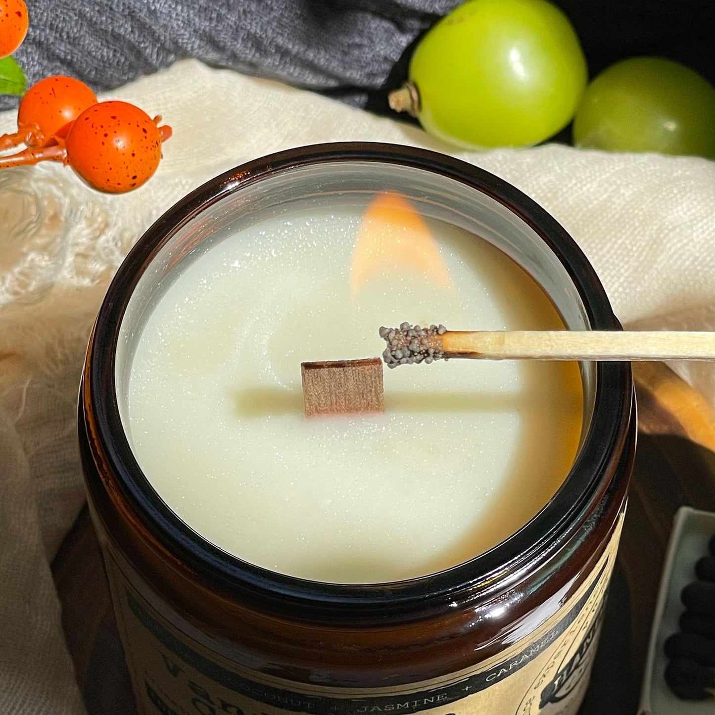 KOTKAS Coconut Vanilla Scented Candles - 8oz Natural Scented Soy Candles Non Toxic Long Lasting Aromatherapy Candles for Home Scented Vanilla Candle Gifts for Women Men Birthday Mothers Day Christmas