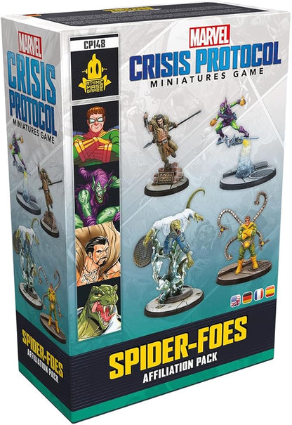 Marvel: Crisis Protocol Spider-Foes AFFILIATION PACK - Unleash Sinister Villains on the Tabletop! Superhero Strategy Game Ages 14+ 2 Players 90 Minute Playtime Made by Atomic Mass Games