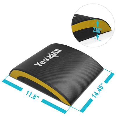 Yes4All Ab Exercise Mat Tailbone & No Tailbone, Foldable Abdominal Sit Up Support Pad, Abs Workout Equipment for Core Training and Lower Back