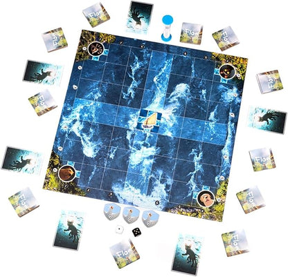 Flow: The Official Cooperative Board Game | Strategy Game for 1–4 Players Ages 8+ | Based on The Award-Winning Animated Film | Family &amp Solo Play | Survive The Flood Rescue Allies