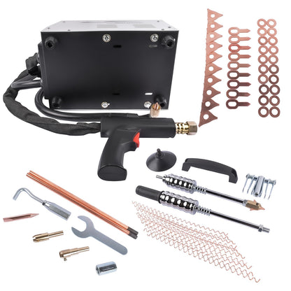 3000W Stud Welder Dent Repair Kit, 110V 3800A Pro Spot Dent Puller Welder, Auto Body Dent Puller Machine with 17 Accessories, 7 Welding Modes, Adjustable Welding Power, Automatic & Manual Welding