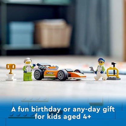 LEGO City Great Vehicles Race Car 60322 F1 Style Toy for Preschool Kids 4 Plus Years Old with Mechanic and Racing Driver Minifigures