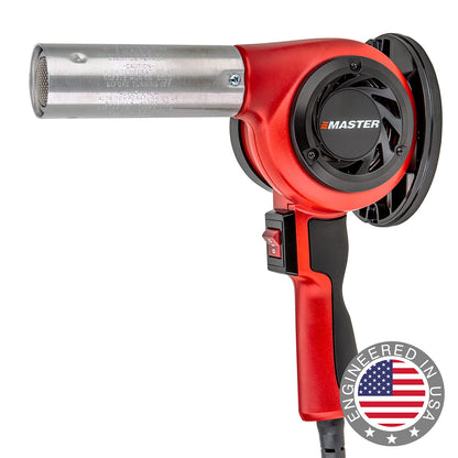 Master Appliance HG-501T Lightweight Industrial Heat Gun, High Airflow, Lightweight Plastic Housing, Great for Handheld Use, Adjustable Stand-1200F, 120V, 1680W, 14 Amps - Assembled In USA
