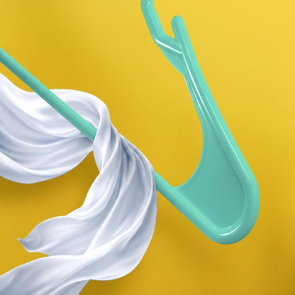 Utopia Home Plastic Hangers 30 Pack - Perfect Space Saving Clothes Hanger - Durable and Strong - Perfect Closet Organizers with Shoulder Grooves (Aqua)