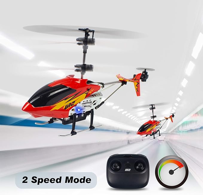 Cheerwing U12 Remote Control Helicopter with Altitude Hold Mini RC Helicopter for Adults Kids One Key take Off/Landing and 2 Batteries