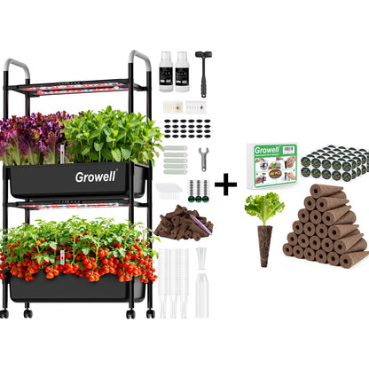 54 Pods Hydroponics Growing System Kit & 120 Pcs Hydroponic Pods Kit