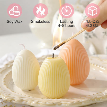 Fieldspark Easter Bunny Candles Purple Set, 2.5'' x 4.5'' Flower & Fruit Scented Candles, Cute Rabbit Shaped Easter Gifts for Kids, Home Decor, Spring Celebration, 2 Pcs