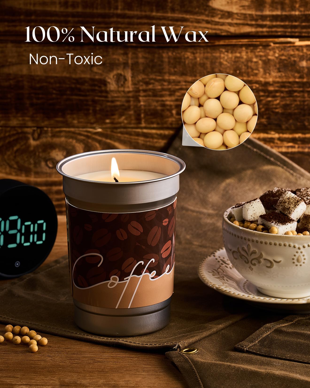 M&SENSE Mocha Coffee Scented Candles 16.2oz
