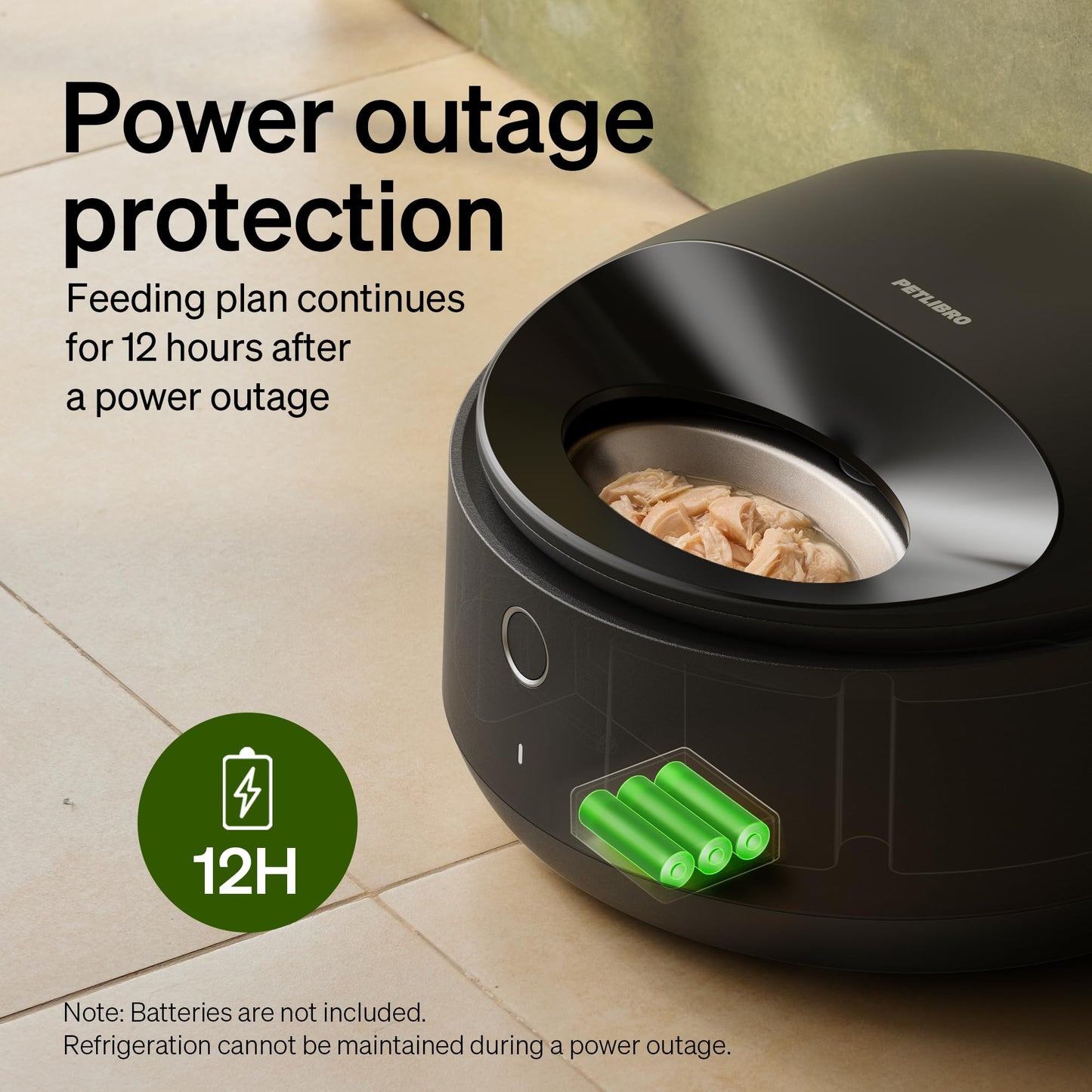 PETLIBRO Automatic Cat Feeder Wet Food with Stainless Steel Bowl, Refrigerated Auto Cat Feeder with Semiconductor Cooling, 3 Fresh Meals for 3 Days, App-Controlled Pet Food Dispenser, Easy to Clean