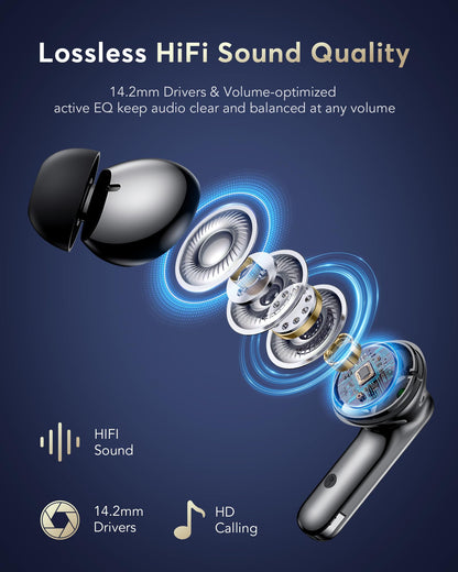 AI Translation Earbuds Real Time-199 Language Translator Earbuds,Simultaneous Interpretation Translator Ear Buds,No Subscription Audifonos Traductores Inglés Español,AI Translating Earbuds for Travel