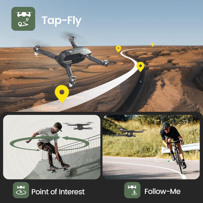 Holy Stone HS175D GPS Drone with 4K Camera for Adults, Under 249g, Foldable RC Quadcopter with Auto Return, 46 Mins Long Flight, Follow Me, Brushless Motor, Circle Fly, Waypoint Fly, Altitude Hold