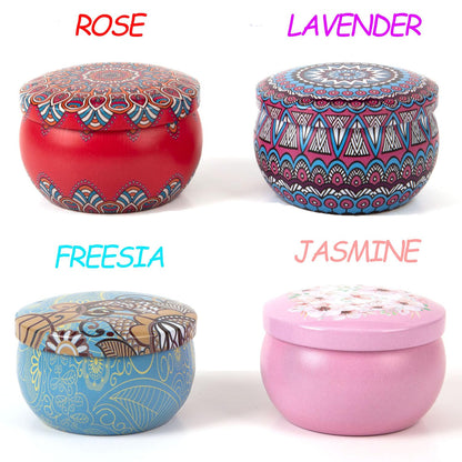 Scented Candles Gift Set, Natural Soy Candles Non Toxic, 4 Pack