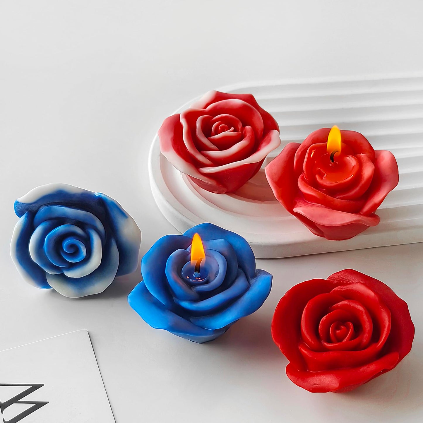 2 Pack Tulip Flower Mold - Succulent Flower - Silicone Resin Casting Molds for Candle & Resin & Soap Craft Supplies