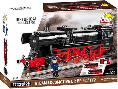 COBI Historical Collection Steam Locomotive DR BR 52/Ty2 Building Set 1725 Pieces