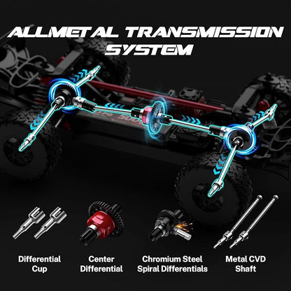 Hosim 1/10 RC Truck 4WD Brushless Buggy Cars MAZEK RTR 62+ MPH Hobby Grade High Speed Remote Control Car for Adults &amp Teens Off-Road Bashing Rock Crawling Racing Waterproof Electric Monster Tru