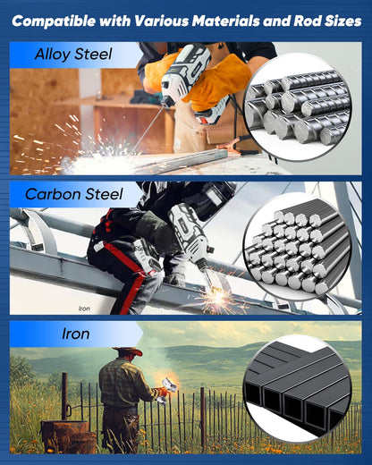 Saker Portable Electric Welding Machine-Saker E6013 Welding Rod 3/32'' 5LB Carbon Steel Stick Welding Electrodes