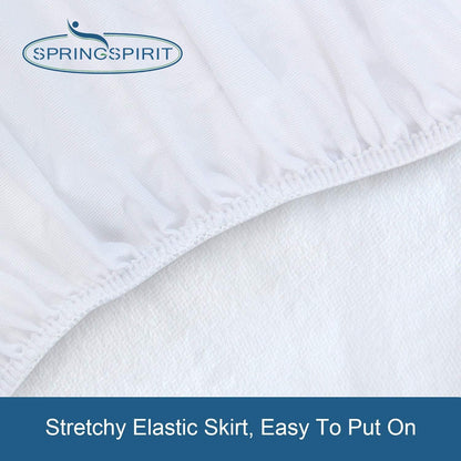 Skiennix King Size Mattress Protector - 100% Waterproof & Noiseless - Ultra Soft Terry Fabric, Fits Up to 18''