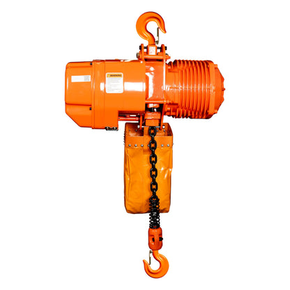 Prowinch 4400 Lbs 2 Ton Electric Chain Hoist 3 Phase 208V-240/440-480V -20 ft Lifting Height, H3 Duty Class, G100 Chain for Heavy-Duty Lifting, Warehouse & Industrial Use