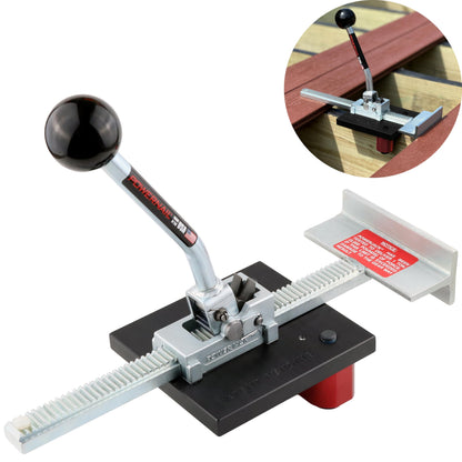 Powernail PowerJack™ 700 Deck Jack - Heavy-Duty Deck Board Positioning Tool - Position, Straighten and Tighten Boards Eliminating Gaps - Holds Boards In Place for Hands-Free Installation
