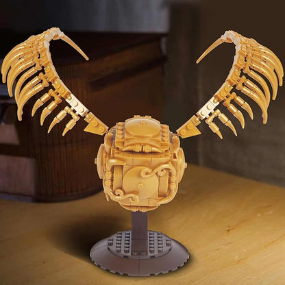 Golden Snitch Building Blocks Set Compatible with Lego Particle SizeUnique Harry Snitch Design Model DecorationCreative Gift for 6+ BoysGirls or Adults