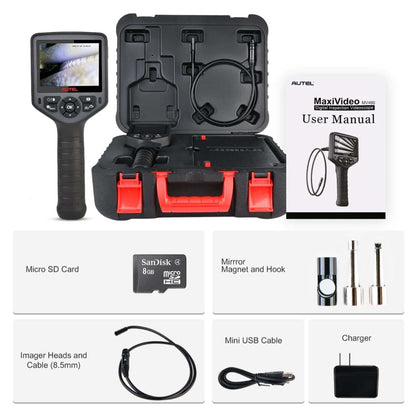 Autel MaxiVideo MV460 Digital Inspection Camera Video Scope Videoscope Endoscope 1920 * 1080 70° Field 7X Zoom LED Header Waterproof Cable Image Capture Video Recording Better MV108 MV105 MV160 MV400
