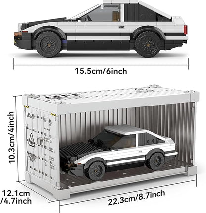 TOYOTA AE86 Trueno Building Car Sets with Display ContainerTOYOTA Officially Licensed Compatible with Speed Champions Collectible Racing Car Building Toys for Adults and Kids Boys Ages 8-16(327PCS)