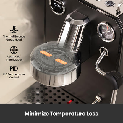 Gemilai Espresso Machine & Coffee Grinder& Milk Frothing Pitcher for Cappuccino, Latte