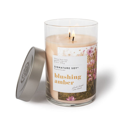 Signature Soy Lidded Blushing Amber Scented Candle Extra Large Jar