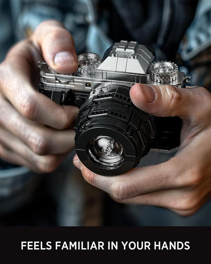 Nifeliz Cameras Building Set for Adults 2 Collectible Camera Models to Build and Display Creative Gift for Photographers (816PCS NF10277A)