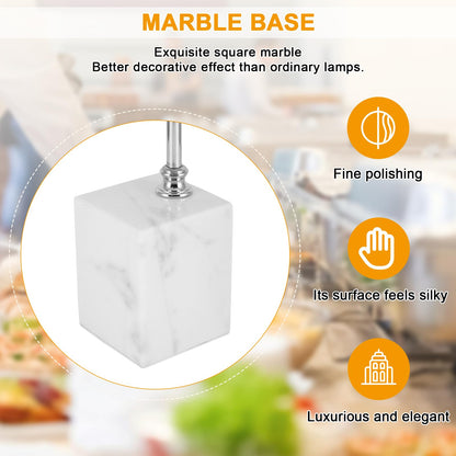 YMJOINMX Commercial Food Heat Lamp with Marble Base Food Warmer Heating Lamp Light for Buffet Food Service