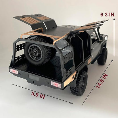 MN82S RC Crawler 1/12 Scale Remote Control Rock Crawler RC Truck 4x4 Off-Road Toyota Land Cruiser RTR All Terrain Car 280 Motor Proportional Throttle Steering Hobby Vehicle for Adult