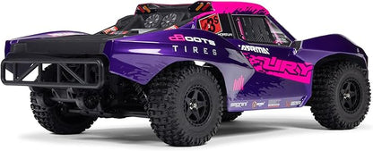 ARRMA RC Truck 1/10 FURY 2wd 223S BLX Brushless Short Course Truck RTR (Battery and Charger Not Included) with DSC Purple ARA3521T3