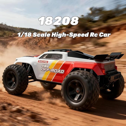 Mjx Hyper go High Speed 4WD Electric Vehicle with 2.4 GHz Remote Control 4X4 Waterproof Off-Road Truck with Two Rechargeable Batteries and Two car Bodies1/18 Scale All Terrain RC Cars 35km/h