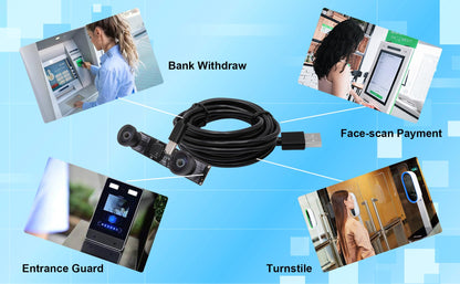 ELP 4MP Dual Lens USB Camera - Wide Angle, 1080P 60fps, Lightburn, Mini UVC USB2.0 Laser Engraver Camera Module for Computer & Raspberry Pi