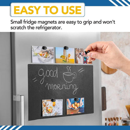 LOVIMAG Fridge Magnets 40Pcs Refrigerator Whiteboard Small Strong Magnet Classroom Kitchen Accessories Decorative Locker Set Decor Must Haves Office Calendar Refrigerador Magnetic Cute Crafts Black