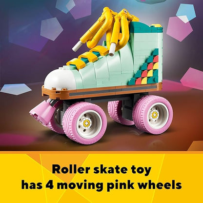 LEGO Creator 3 in 1 Retro Roller Skate Building Kit Transforms from Roller Skate Toy to Mini Skateboard to Boom Box Radio Birthday Gift for Skaters Cool Toy for Boys and Girls Ages 8 and Up 31148