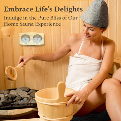 ARSFUTU Sauna Heater 9KW 220V Electric Sauna Stove with UL Test Report Thermo-Hygrometer Sauna Hat Set for 310-460 Cu.ft Home Hotel Spa Sauna Room