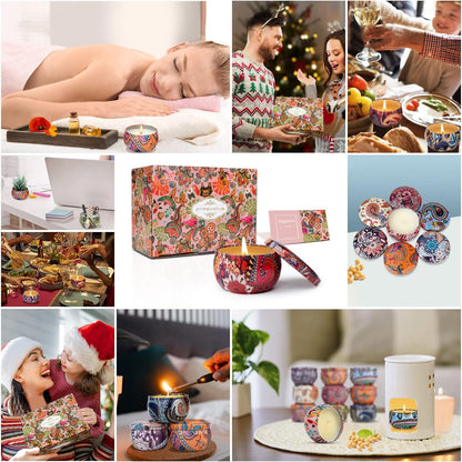Scented Candles Gift Set for Women, Primevolve 12 Pack 2.5 Oz Soy Wax Travel Tin Aromatherapy Candles for Home Scented, Perfect for Birthday, Christmas, Stress Relief, Spa, Bath, and Home Decor