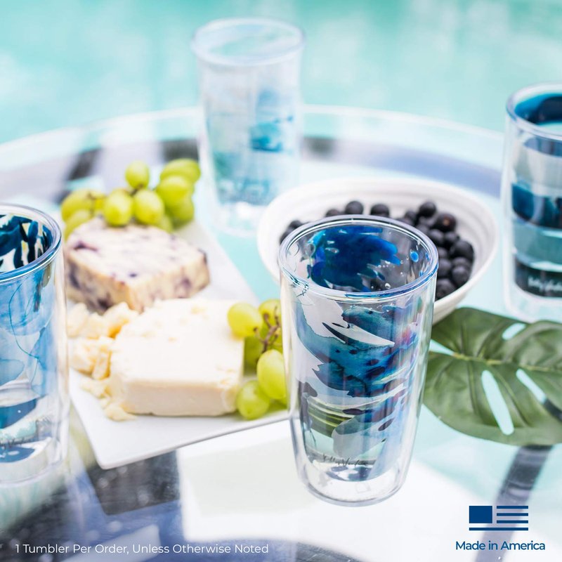 Tervis Sandstone Collection Made in USA Double Walled Insulated Tumbler Travel Cup Keeps Drinks Cold & Hot, 16oz, Horizon
