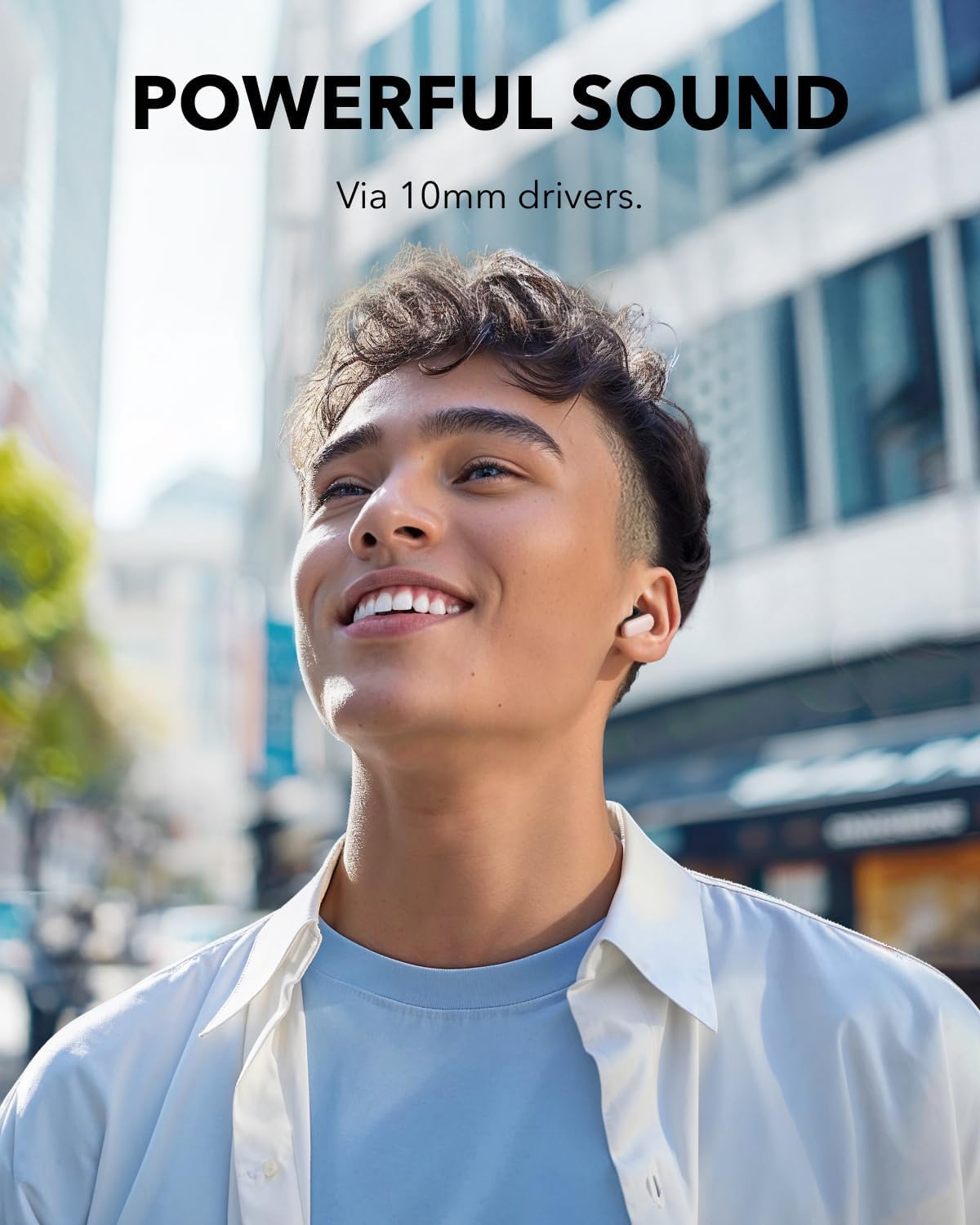 Soundcore P30i by Anker Noise Cancelling Earbuds, Strong and Smart Noise Cancelling, Powerful Bass, 45H Playtime, 2-in-1 Case and Phone Stand, IP54, Wireless Earbuds, Bluetooth 5.4 (Pink)